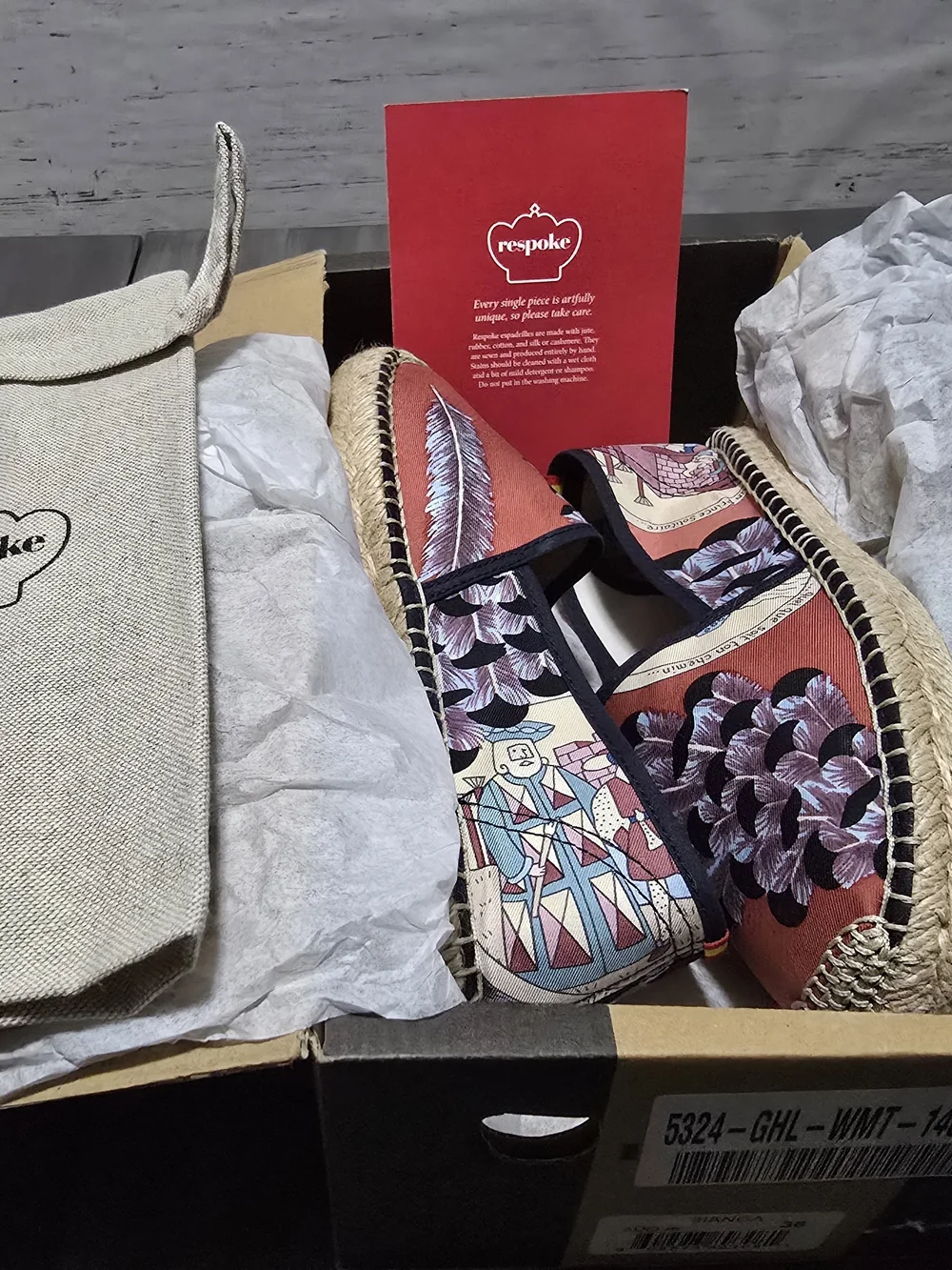 Luxury New In Box Respoke Classic Espadrilles- Size 36 US 5.5/6 Silk Hermes $575
